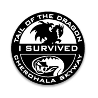 #22 Survived Cherohala & Dragon Sticker