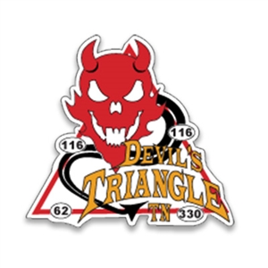 #40 Devils Triangle Sticker