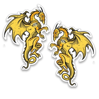 #07 Yellow Dragon Sticker