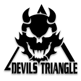 Vinyl Die Cut Devils Triangle Sticker