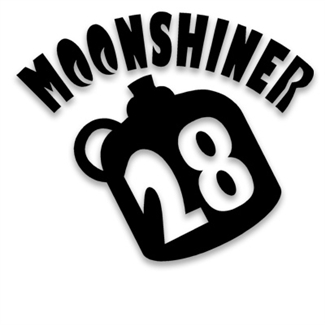 Vinyl Die Cut Moonshiner28 Sticker