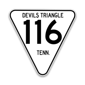 #41 Devils Triangle Sign Sticker
